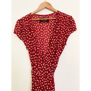 Reformation Carina Midi Wrap Dress